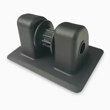 black rope runner for an inflatable boat